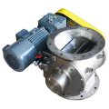 Material discharge device rotary airlock valve